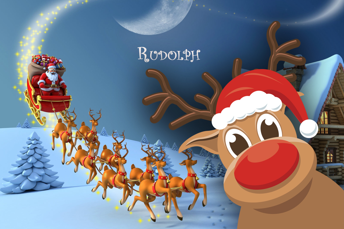 Cum ii cheama pe renii lui Mos Craciun. Cel mai cunoscut e Rudolph, dar pe ceilalti