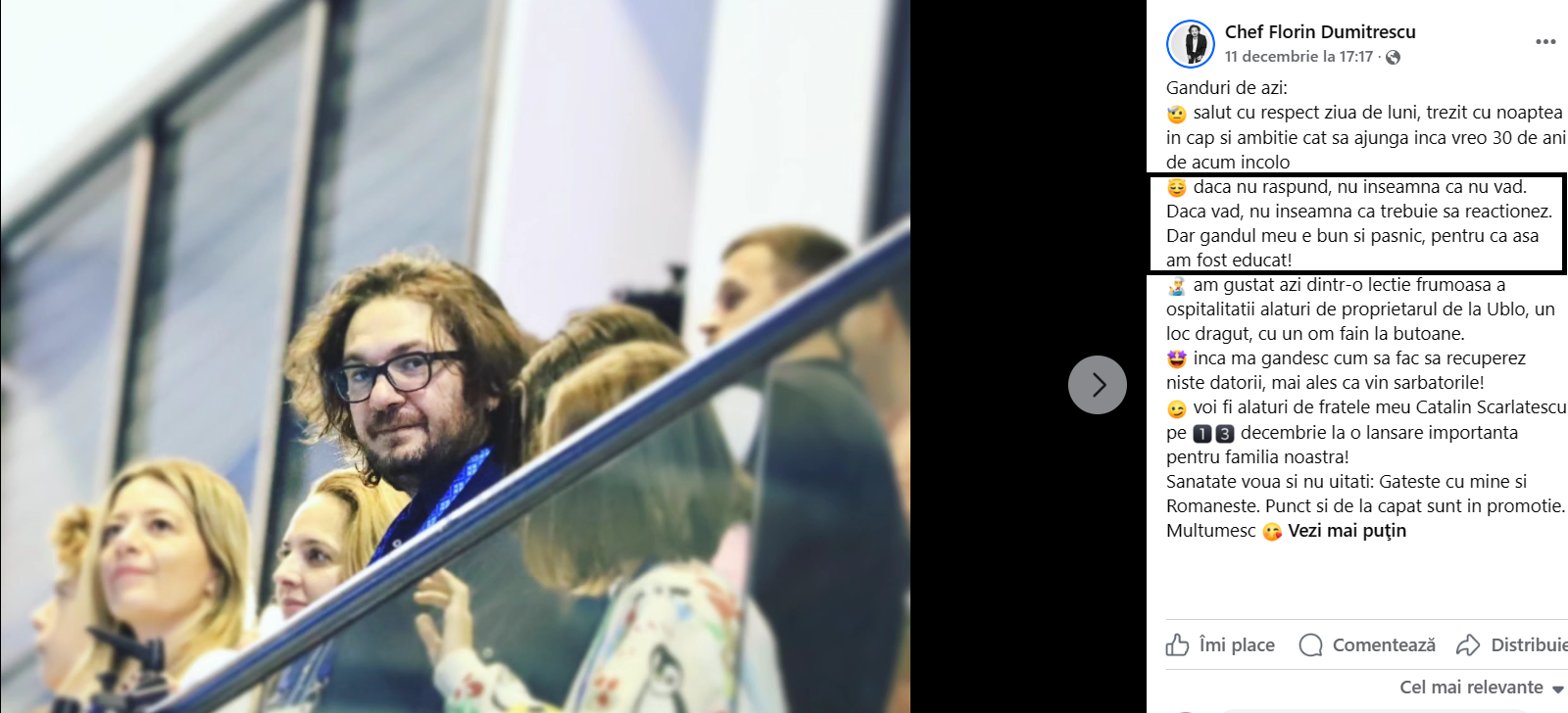 Florin Dumitrescu, reacție surprinzătoare după anunțarea noilor jurați de la Chefi la Cuțite