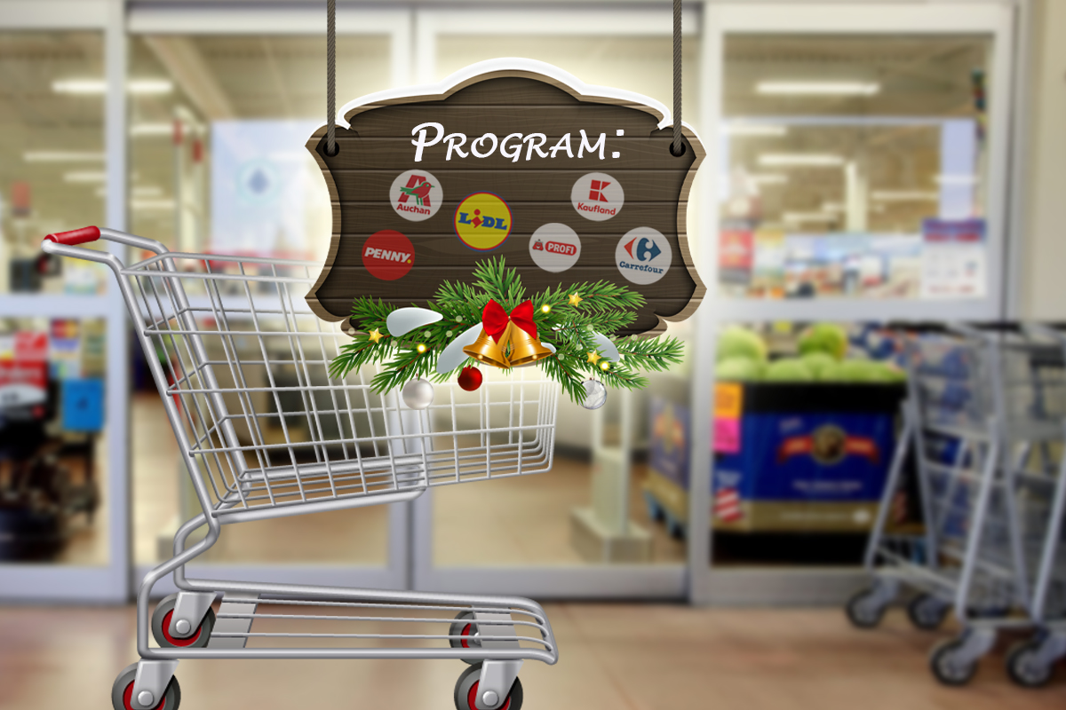 Programul supermarketurilor de Crăciun 2023. Ce orar au Kaufland, Lidl, Auchan, Carrefour, Profi și Penny pe 24, 25 și 26 decembrie