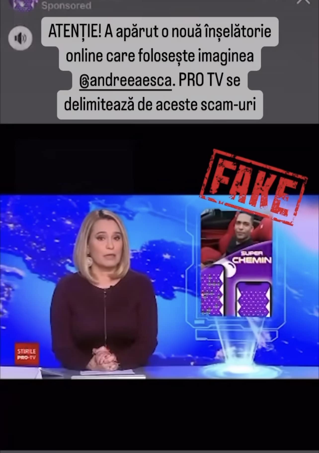 Andreea Esca a pus piciorul în prag din cauza unei înșelătorii cu numele ei