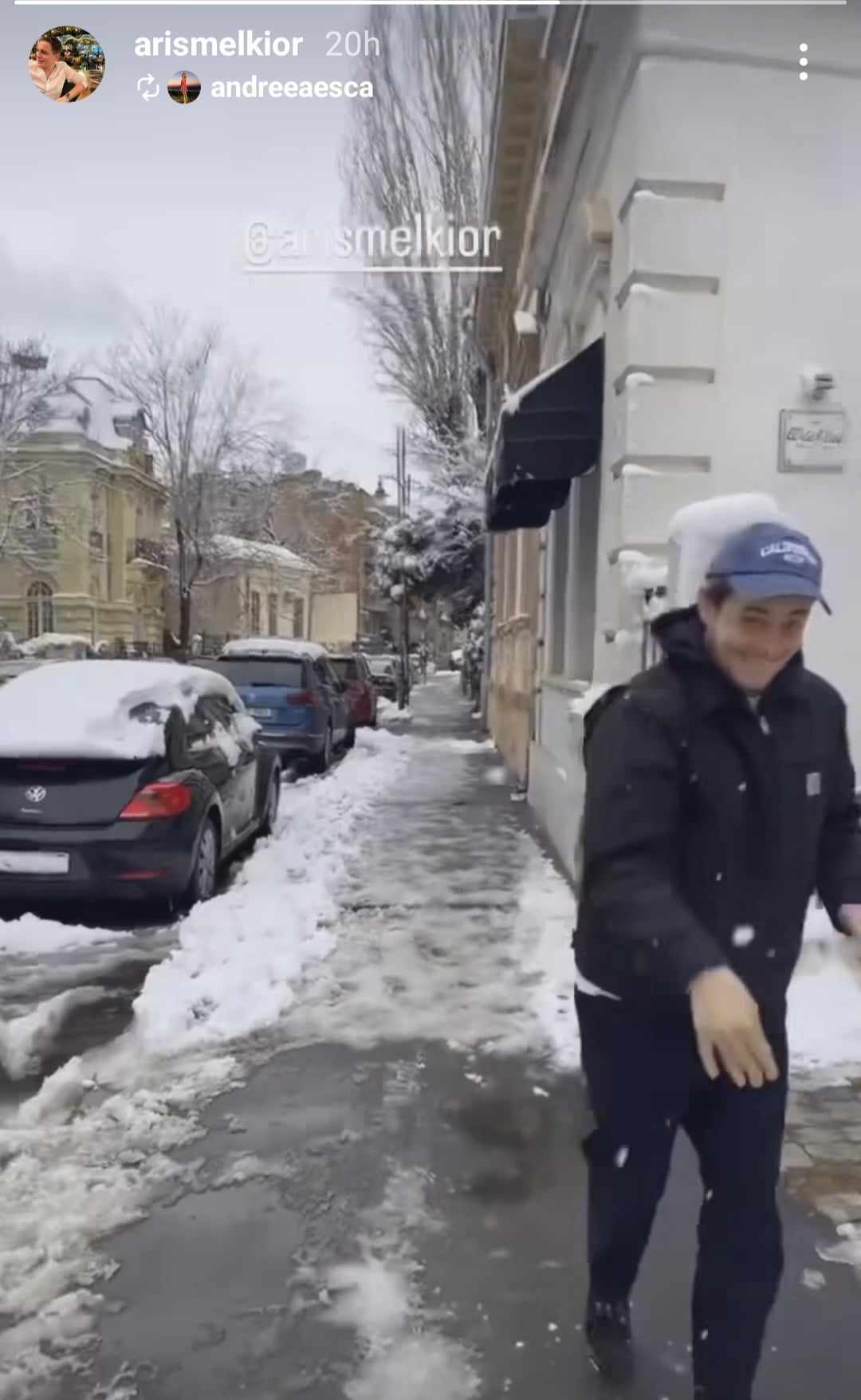 Andreea Esca, bătaie în zăpadă cu fiul ei, Aris Eram. Rar o vezi așa de fericită, imagini senzaționale