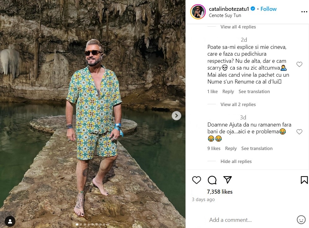 Catalin Botezatu, aspru criticat pentru aparitia din vacanta exotica