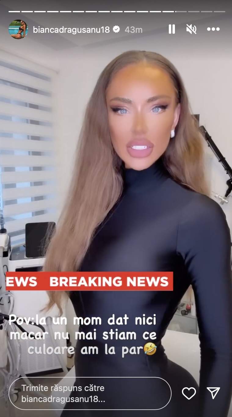 Cum arata de fapt Bianca Dragusanu cu parul natural