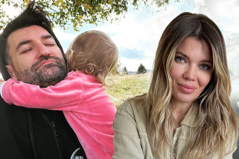 Cum i-a surprins pe ascuns Gina Pistol pe Smiley și fiica lor, Josephine. Ipostaza e emoționantă, niciodată nu i-ai văzut așa