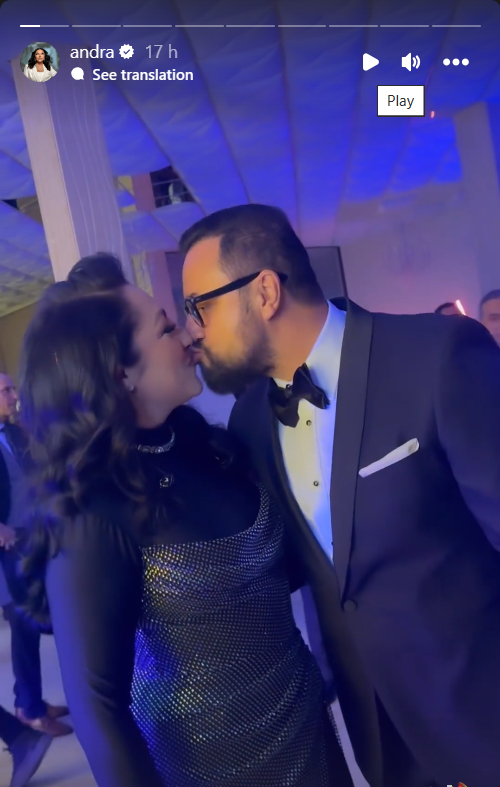 Cum s-a îmbrăcat Andra de Revelion. Cătălin Măruță, fascinat de apariția ei