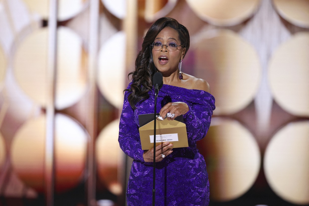 Cum si-a facut aparitia Oprah Winfrey la Globurile de Aur 2024 5