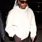 Paris, FRANCE  - *EXCLUSIVE*  - Formula One superstar Lewis Hamilton and mdoel Irina Shayk are spotted stepping out to enjoy a secret dinner date in Paris. When the pair were changing locations, Irina refused to exit at the same time as Lewis.

BACKGRID USA 19 JANUARY 2024,Image: 838839771, License: Rights-managed, Restrictions: , Model Release: no, Pictured: Lewis Hamilton, Credit line: Nassou.fr / BACKGRID / Backgrid USA / Profimedia