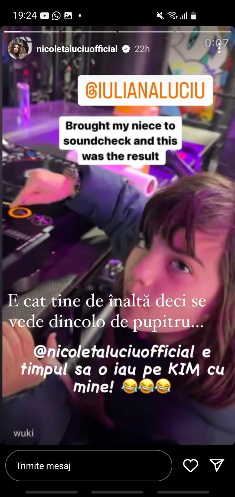 Imagine rara cu singura fata a Nicoletei Luciu 9