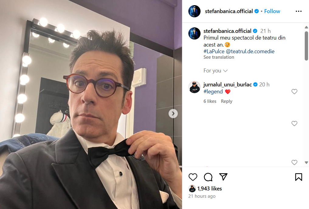 Incredibil cum s-a fotografiat Ștefan Bănică Jr. Gestul său l-a făcut pe Mihai Bendeac să reacționeze imediat