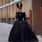 EXCLUSIVE: Kim Kardashian like youâ€™ve never seen her before! The reality star, turned actress has been spotted on set of American Horror Story in NYC, looking completely unrecognizable. Kim transformed into character, wearing a gothic Victorian era dress and a stunning head piece to match. After filming for weeks, this is the first time Kardashian has been seen on the set. She was seen taking a phone call outside of a production studio in NYC in between takes. She showed off her 3 inch long sharp nails, which poked through the gloves of her character. Kardashian herself has had success in reality TV, as a fashion and makeup mogul, and now has begun to take acting seriously, booking one of the biggest shows on TV, with another project coming down the pipeline.

Pictured: Kim Kardashian,Image: 836385161, License: Rights-managed, Restrictions: -FRA, Model Release: no, Pictured: Kim Kardashian, Credit line: Diggzy / SplashNews.com / Splash / Profimedia