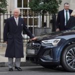 NUMBERPLATE PIXELATED BY PA PICTURE DESK King Charles III departs The London Clinic in central London where King Charles had undergone a procedure for an enlarged prostate. Picture date: Monday January 29, 2024.,Image: 841594585, License: Rights-managed, Restrictions: , Model Release: no, Credit line: Lucy North / PA Images / Profimedia