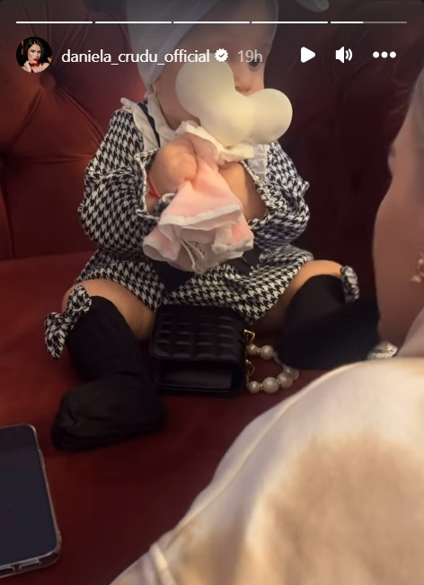 Daniela Crudu e topita după fetita ei 3