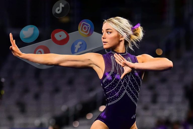 Imagini impresionante cu Olivia Dunne, cea mai frumoasă gimnastă din lume. Cum se pozează, câștigă o avere pe lună din rețelele sociale