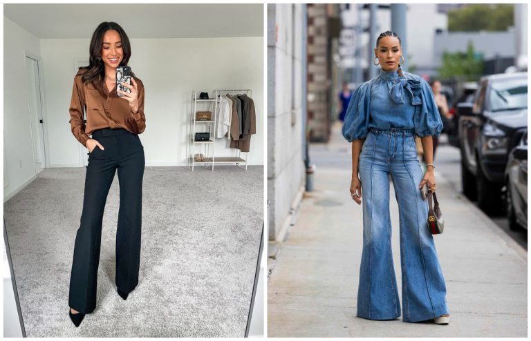 Pe cine avantajează pantalonii evazați, de fapt. Cu ce îi poți asorta pentru o apariție de efect FOTO