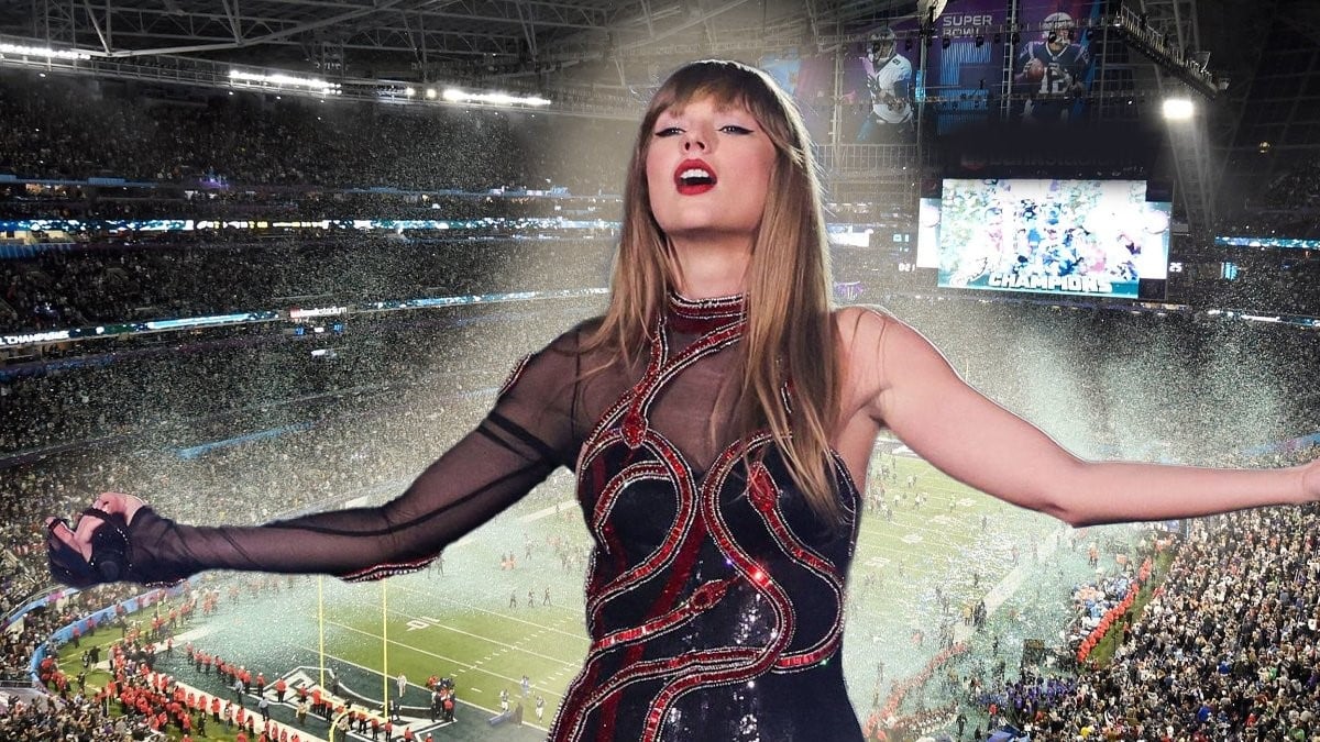 Taylor Swift, sărut pătimaș cu iubitul la Super Bowl 2024. Nu au mai ținut cont de privirile celorlați și și-au dat frâu liber sentimentelor FOTO
