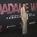 12 February 2024 - Westwood, California - Dakota Johnson. World Premiere Of Sony Pictures' "Madame Web" at Regency Village Theatre.,Image: 846101016, License: Rights-managed, Restrictions: , Model Release: no, Credit line: Billy Bennight / ADMedia / Profimedia