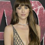 12 February 2024 - Westwood, California - Dakota Johnson. World Premiere Of Sony Pictures' "Madame Web" at Regency Village Theatre.,Image: 846101297, License: Rights-managed, Restrictions: , Model Release: no, Credit line: Billy Bennight / ADMedia / Profimedia