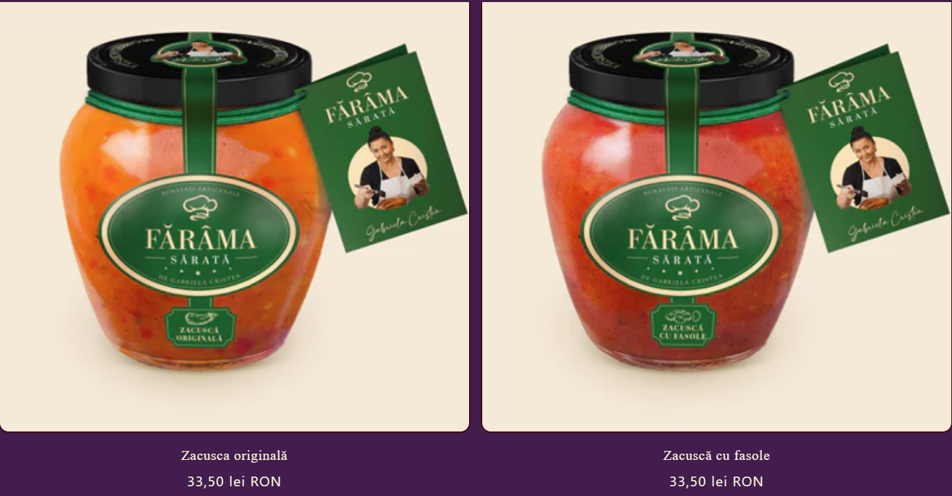 Cât costă un borcan de zacuscă făcut de Gabriela Cristea.