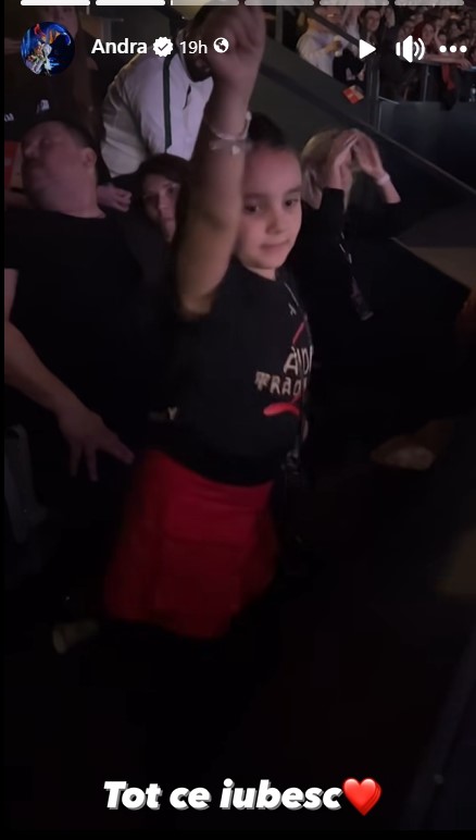 Ce facea Eva Maruta, in timpul concertului Andrei de pe Arena Wembley din Londra 1
