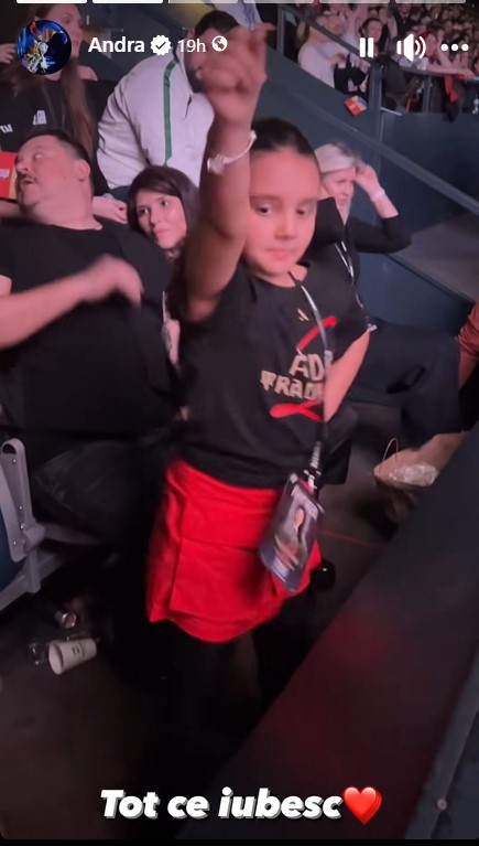 Ce facea Eva Maruta, in timpul concertului Andrei de pe Arena Wembley din Londra 2