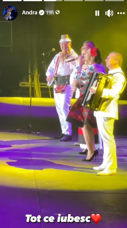 Ce facea Eva Maruta, in timpul concertului Andrei de pe Arena Wembley din Londra 7