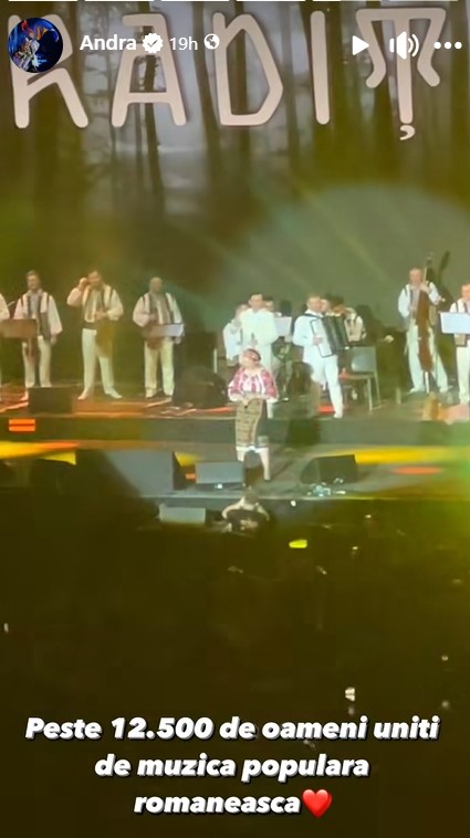 Ce facea Eva Maruta, in timpul concertului Andrei de pe Arena Wembley din Londra 8