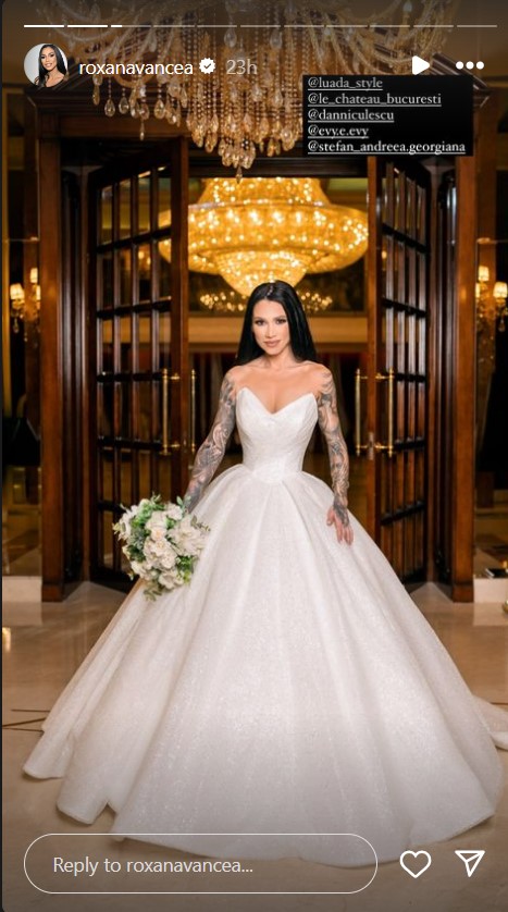 Ce machiaj de mireasa si-a ales Roxana Vancea 2