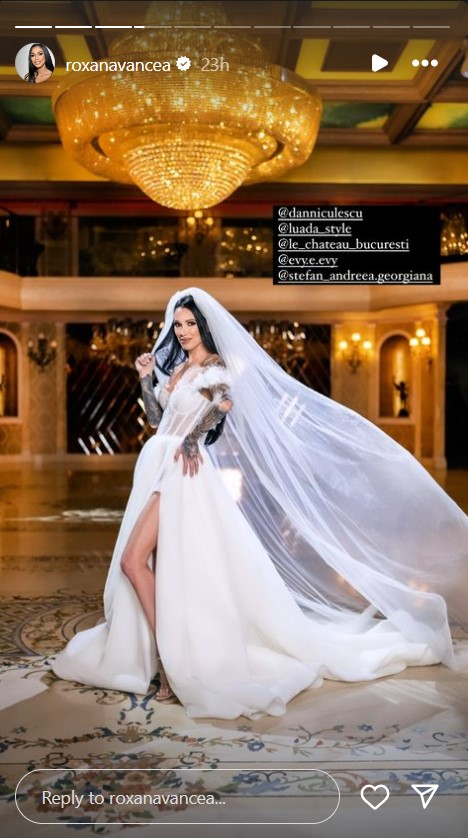 Ce machiaj de mireasa si-a ales Roxana Vancea 3