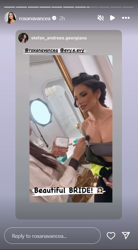 Ce machiaj de mireasa si-a ales Roxana Vancea 4