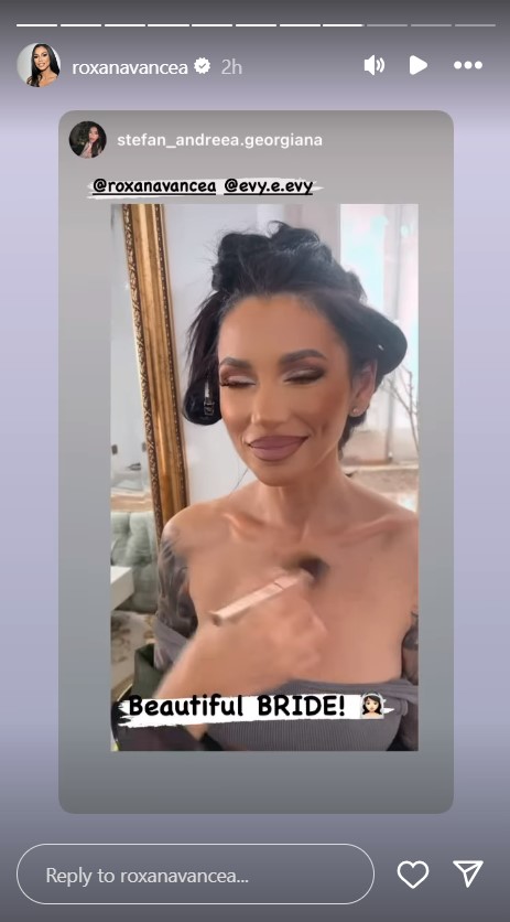Ce machiaj de mireasa si-a ales Roxana Vancea 5