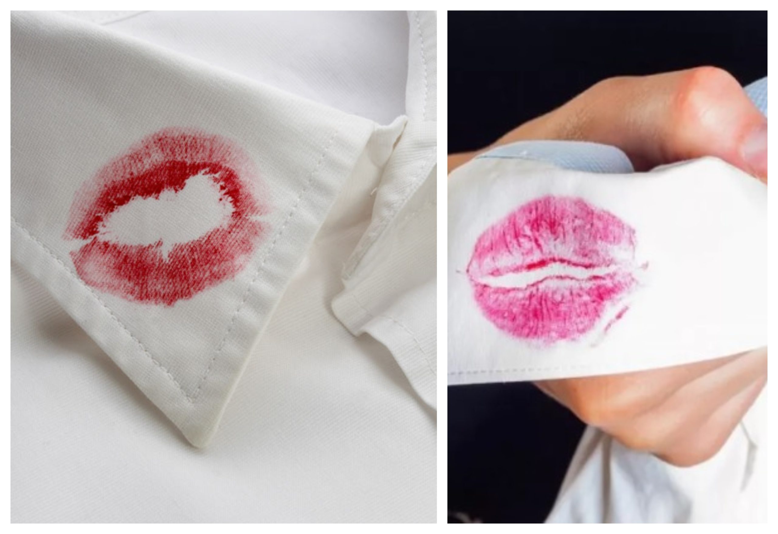 Cu ce se curăță rujul de pe haine