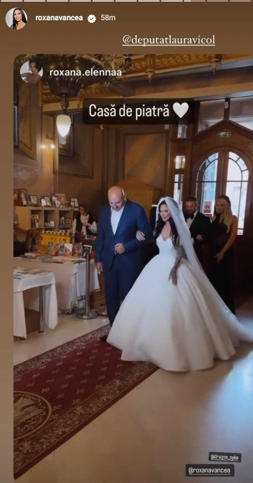 Cum a aparut Dragos Paiu, sotul Roxanei Vancea, la petrecerea lor de nunta 1