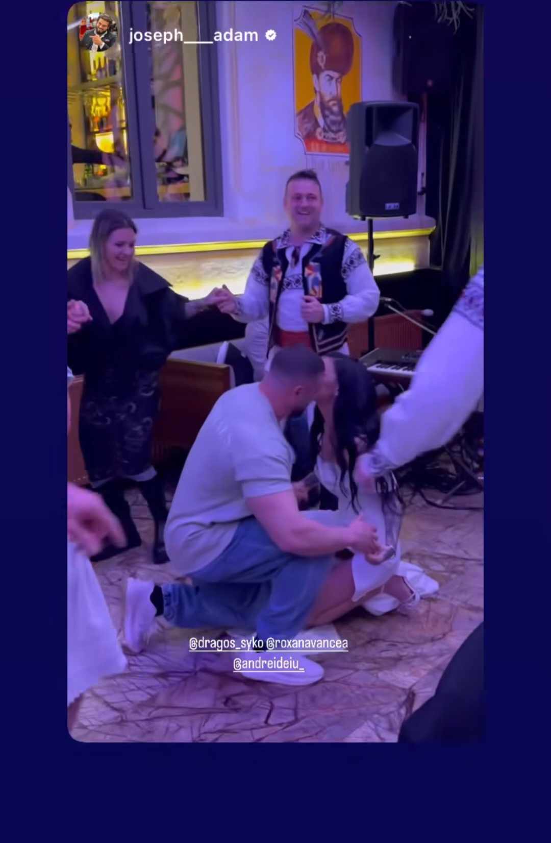 Cum a aparut Dragos Paiu, sotul Roxanei Vancea, la petrecerea lor de nunta 11