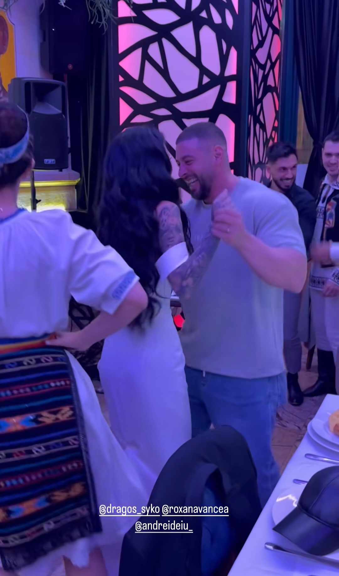 Cum a aparut Dragos Paiu, sotul Roxanei Vancea, la petrecerea lor de nunta 12