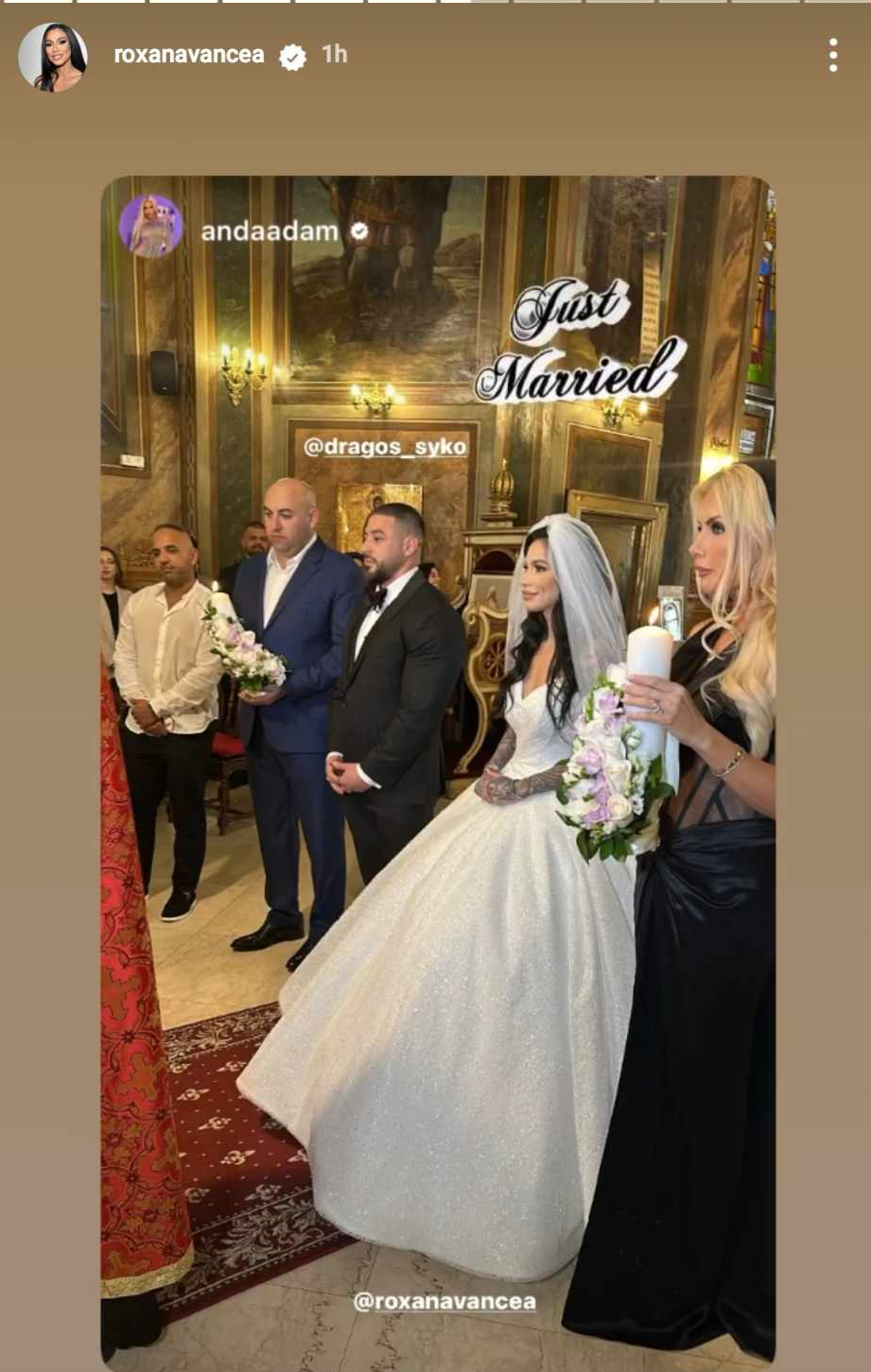 Cum a aparut Dragos Paiu, sotul Roxanei Vancea, la petrecerea lor de nunta 2