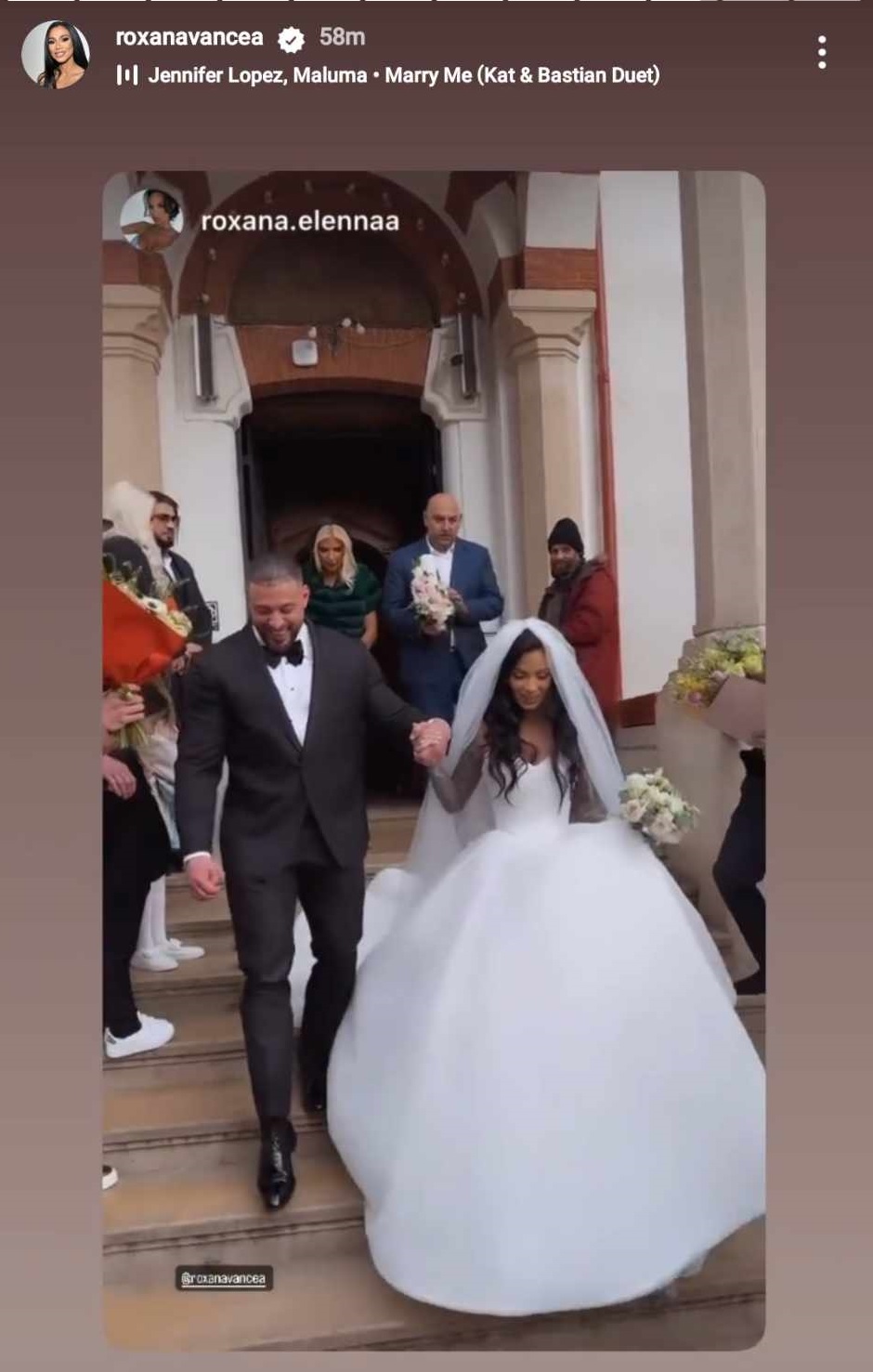 Cum a aparut Dragos Paiu, sotul Roxanei Vancea, la petrecerea lor de nunta