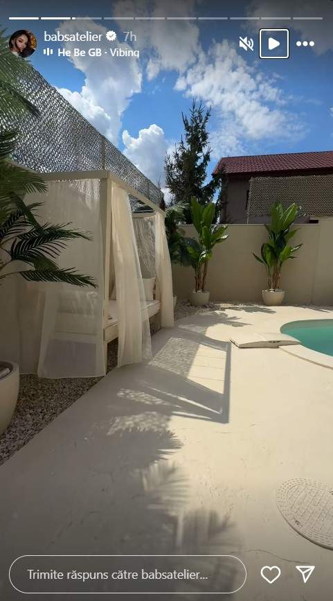 Cum si-a amenajat curtea Claudia Iosif, fosta iubita a lui Dorian Popa 2