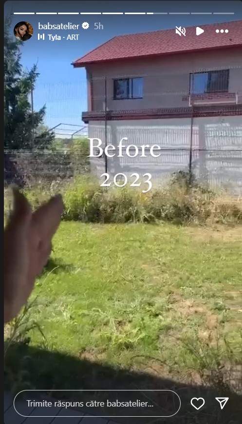 Cum si-a amenajat curtea Claudia Iosif, fosta iubita a lui Dorian Popa 4