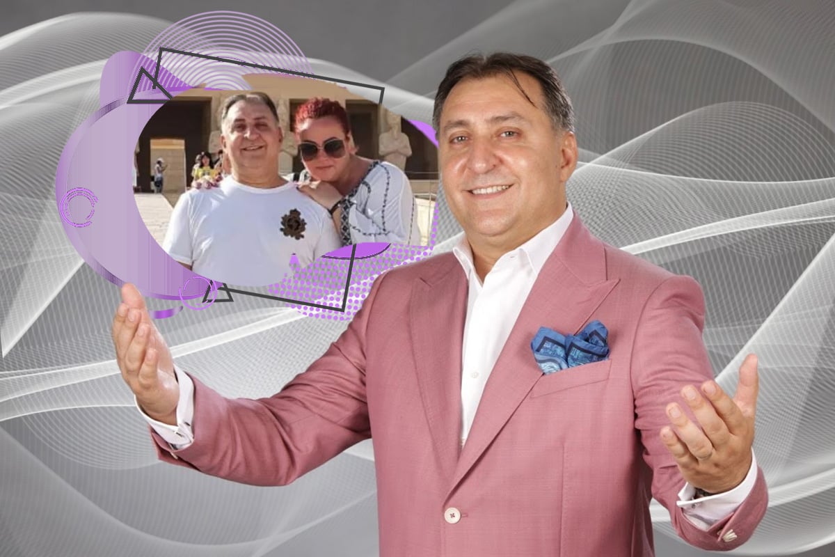 Imagine rara cu Vali Vijelie si sotia lui, Carmen Rusu, din ziua nuntii