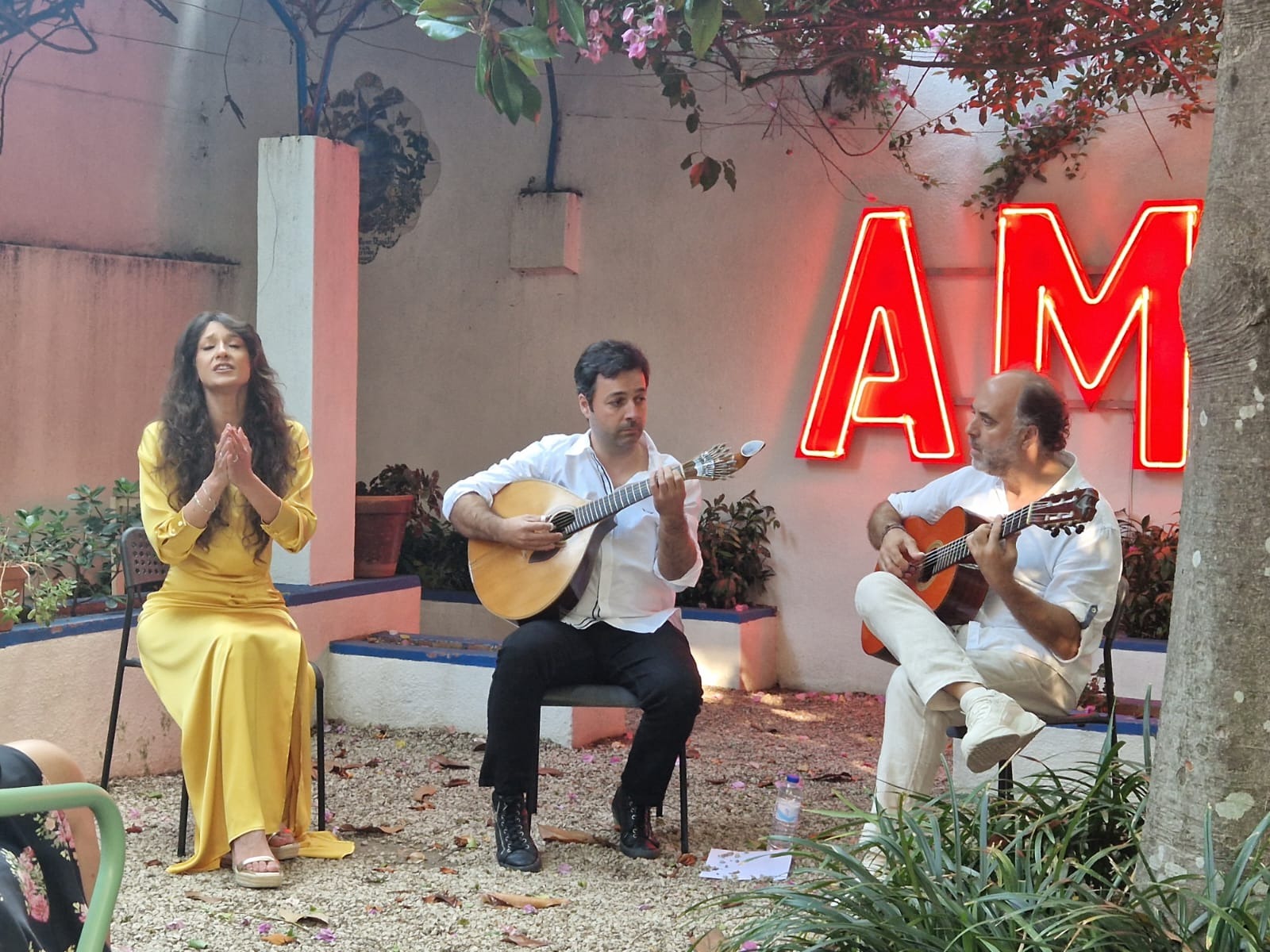 Ioana Dichiseanu a trăit un moment unic în grădina Muzeului Amalia Rodrigues din Portugalia