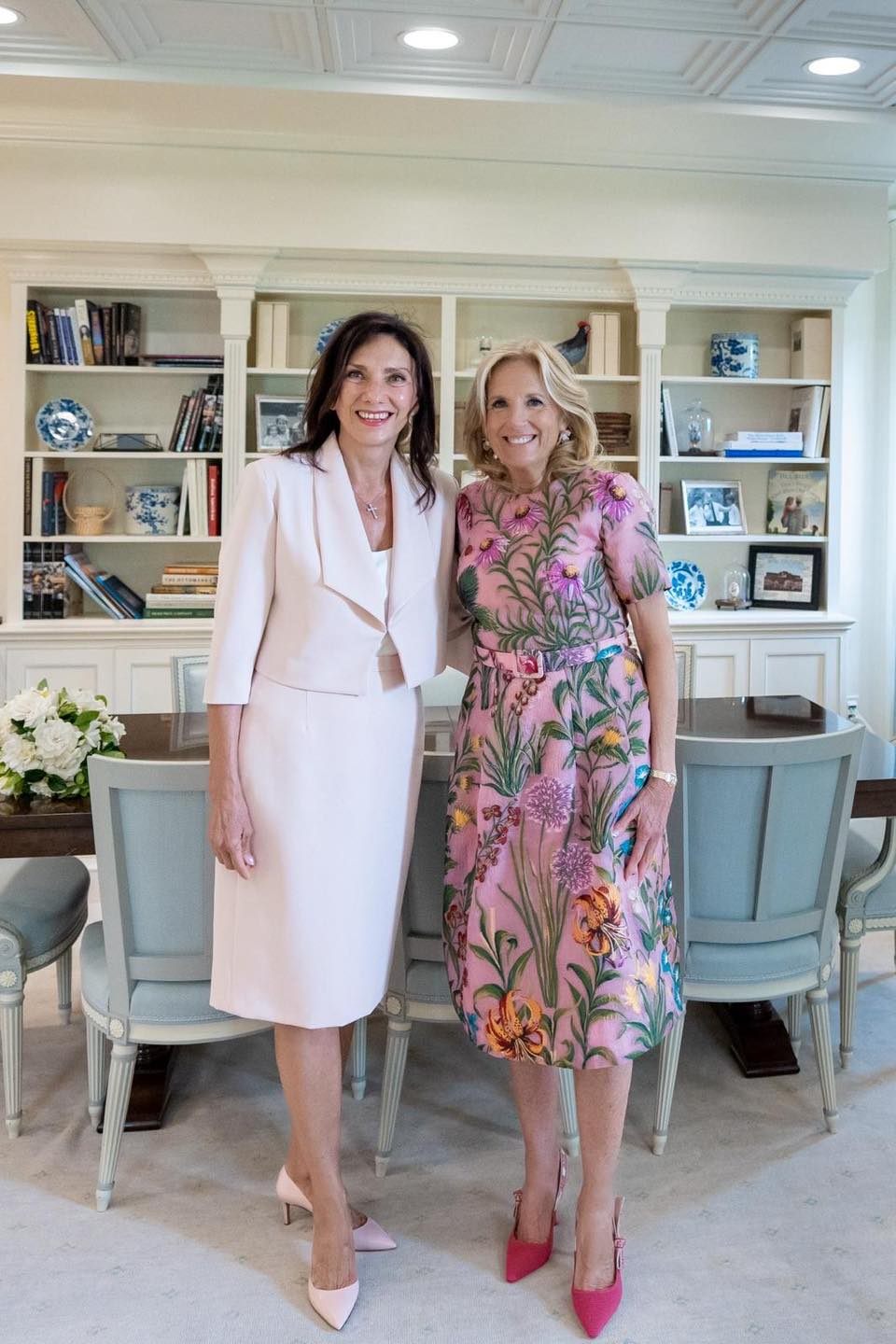 Cum a aparut Carmen Iohannis, in America, la intalnirea cu Jill Biden