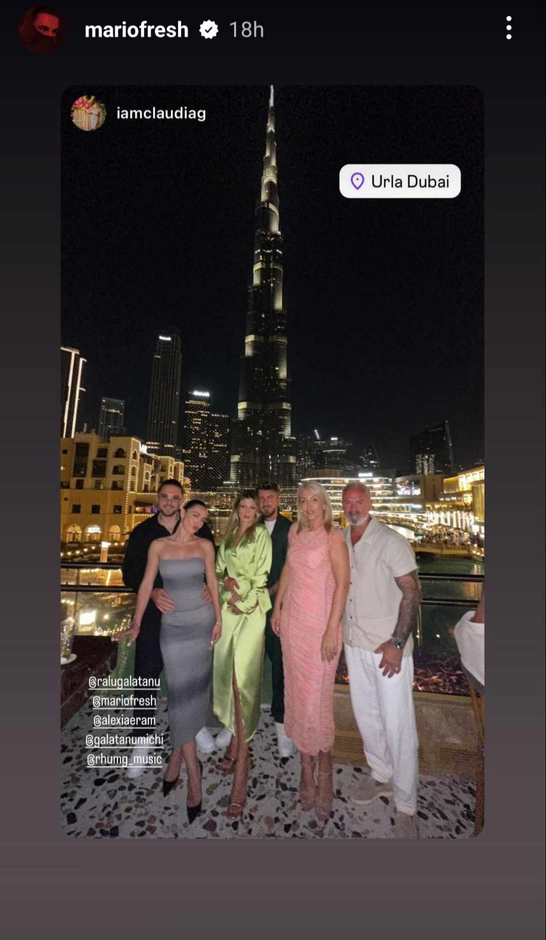 Cum a fost surprins Mario Fresh, alaturi de Alexia Eram, in Dubai 2