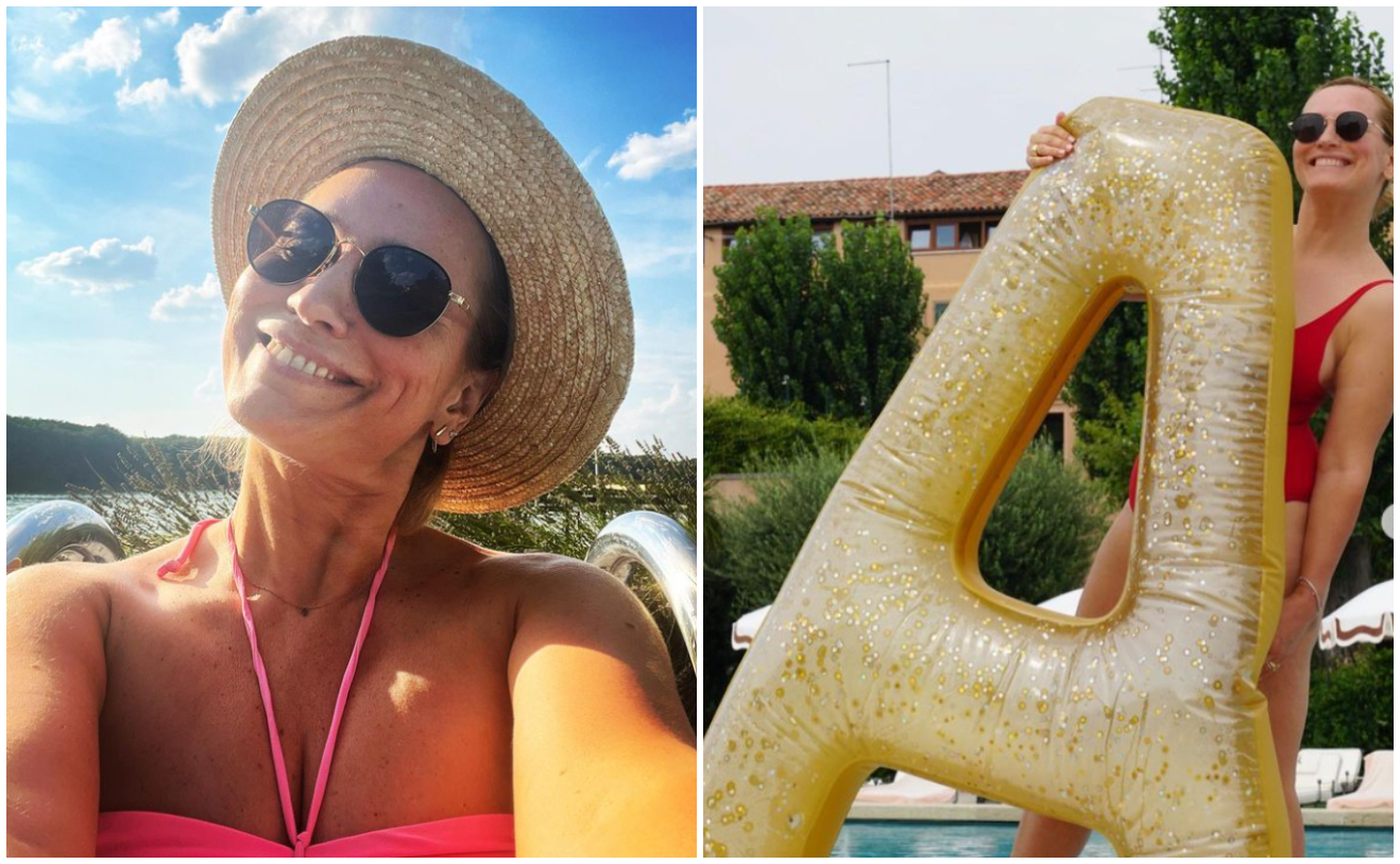 Andreea Esca în costum de baie