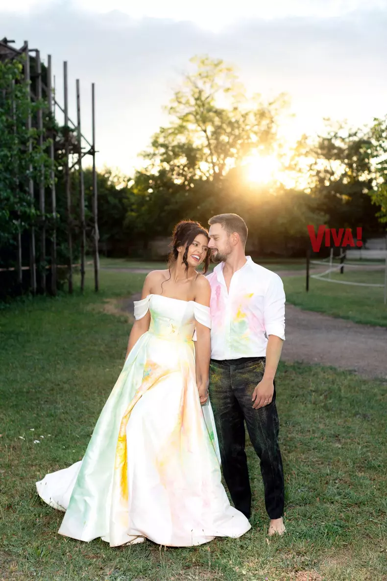 Ce a făcut Oana Moșneagu cu rochia de mireasă. E complet distrusă, dar a meritat