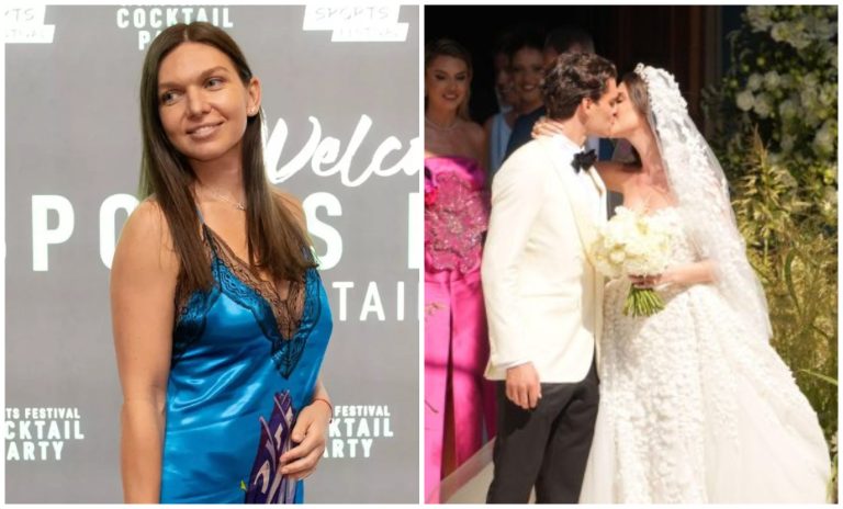 Simona Halep, apariție de Oscar la nunta lui Ianis Hagi. A venit la brațul unui bărbat special din viața ei și a atras toate privirile FOTO