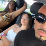 Antonia, Maya și Alex Velea, în mașină