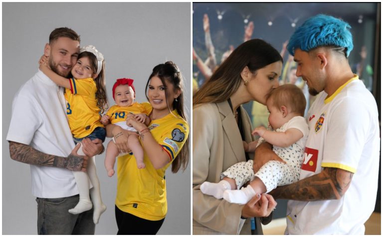 Imagini superbe cu fotbaliștii naționalei și familiile lor. Cum arată soțiile și copiii tricolorilor FOTO