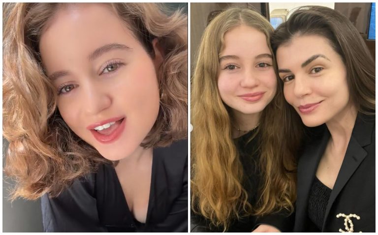 Irina Columbeanu, copia fidelă a mamei ei. Cum arată adolescenta machiată, în primul ei pictorial FOTO