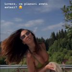 Iubita lui Victor Slav, aparitie de senzatie in costum de baie 3