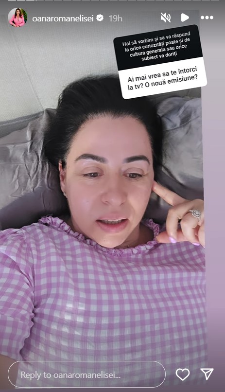 Oana Roman revine in televiziune